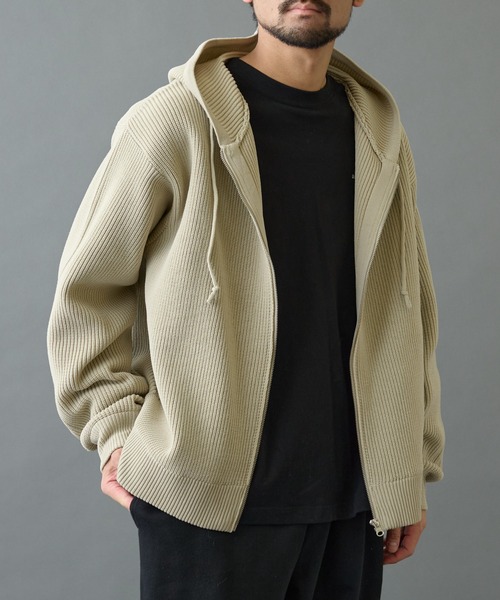 COLONY 2139（コロニートゥーワンスリーナイン）の「テックニットジップパーカー（パーカー・メンズ・ベージュ/ブラック/グレー・MEDIUM/LARGE）」の22枚目の写真