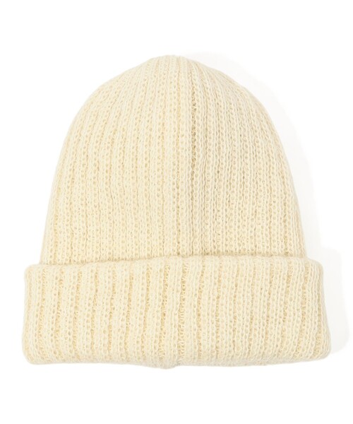 KIJIMA TAKAYUKI(キジマ タカユキ)の「KIJIMA TAKAYUKI ALPACA BEANIE(ハット・レディース・ダークブラウン/ホワイト/チャコールグレー/ブラック・FREE)」の1枚目の写真