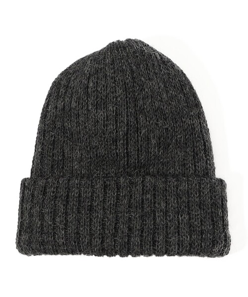 KIJIMA TAKAYUKI(キジマ タカユキ)の「KIJIMA TAKAYUKI ALPACA BEANIE(ハット・レディース・ダークブラウン/ホワイト/チャコールグレー/ブラック・FREE)」の3枚目の写真
