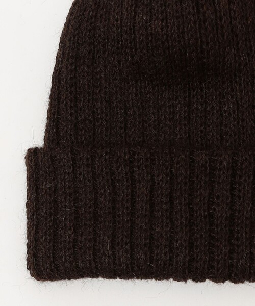 KIJIMA TAKAYUKI(キジマ タカユキ)の「KIJIMA TAKAYUKI ALPACA BEANIE(ハット・レディース・ダークブラウン/ホワイト/チャコールグレー/ブラック・FREE)」の7枚目の写真