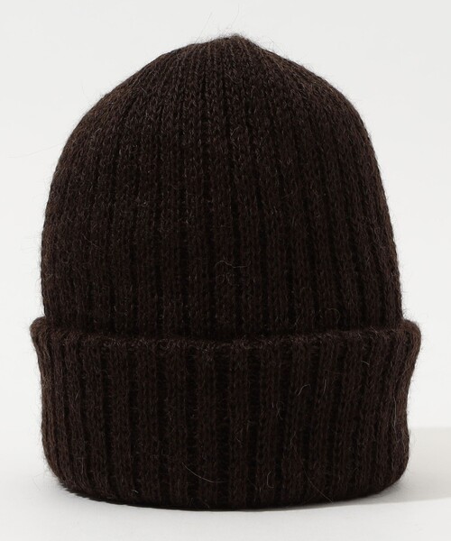 KIJIMA TAKAYUKI(キジマ タカユキ)の「KIJIMA TAKAYUKI ALPACA BEANIE(ハット・レディース・ダークブラウン/ホワイト/チャコールグレー/ブラック・FREE)」の8枚目の写真