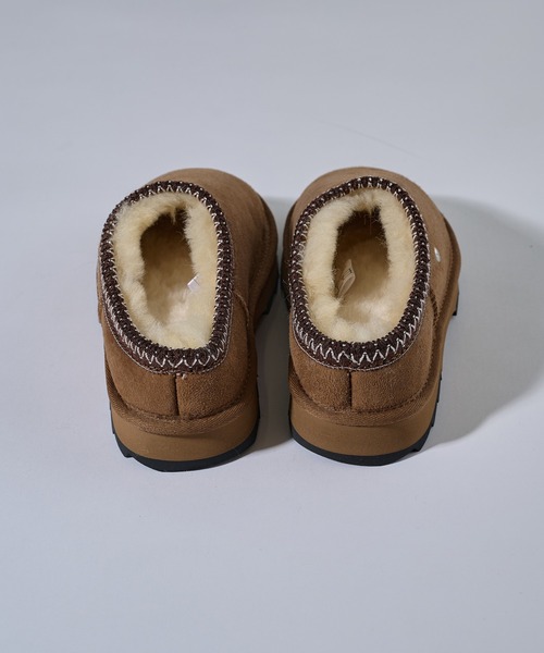 EMU Australia(エミューオーストラリア)の「【EMU Australia】EMU SHRKY SCUFF W13179 ムートン スリッポン(スリッポン・レディース・キャメル/ブラック・22cm/23cm/24cm/25/26cm)」の4枚目の写真