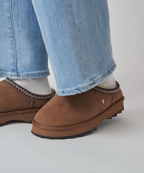 EMU Australia(エミューオーストラリア)の「【EMU Australia】EMU SHRKY SCUFF W13179 ムートン スリッポン(スリッポン・レディース・キャメル/ブラック・22cm/23cm/24cm/25/26cm)」の13枚目の写真