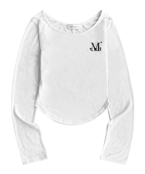 MUCENT(ムセント)の「アスティスリムUネックカットソー(3カラー)(Tシャツ/カットソー・レディース・ホワイト/グレー/ブラック・FREE)」の9枚目の写真