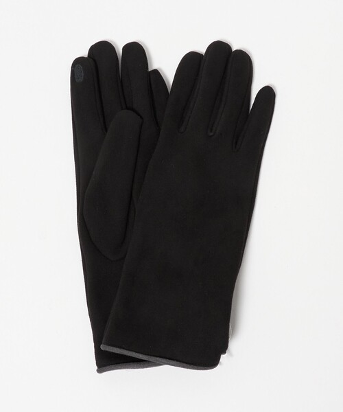 green label relaxing（グリーンレーベルリラクシング）の「起毛 シルキーグローブ / 手袋（手袋・レディース・ブラック/グレー系/ネイビー/ベージュ・FREE）」の2枚目の写真