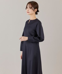 INED（イネド）の「TＷサテンキーネックワンピース（ワンピース）」