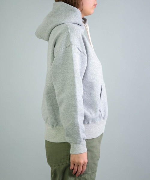OMNIGOD（オムニゴッド）の「[OMNIGOD womens / オムニゴッド] シンカー小寸裏毛 フーデットトレーナー（パーカー・レディース・グレー・0）」の6枚目の写真
