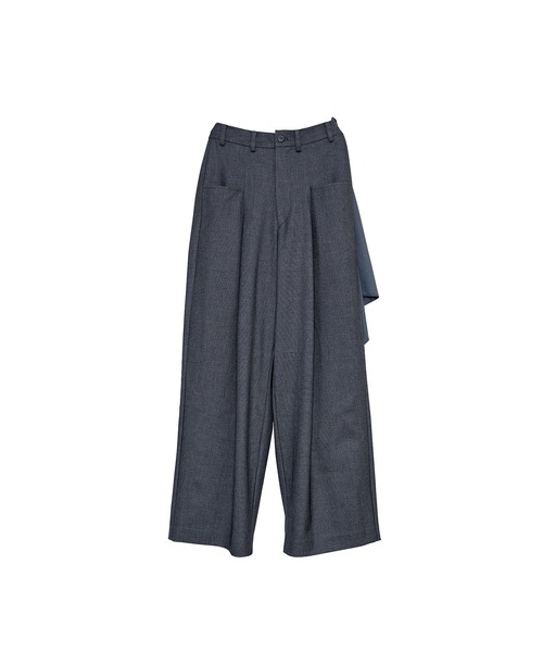 Nora Lily elle(ノラリリーエル)の「【Nora Lily】「elle」Shifted Pocket Wide Pants(スラックス・レディース・ブラウン/グレー/ブラック・FREE)」の9枚目の写真