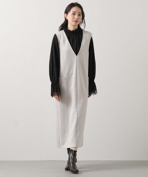 Gready Brilliant（グレディブリリアン）の「ハイネックレースキャンディスリーブブラウス（シャツ/ブラウス・レディース・ブラック/オフホワイト・38）」の17枚目の写真