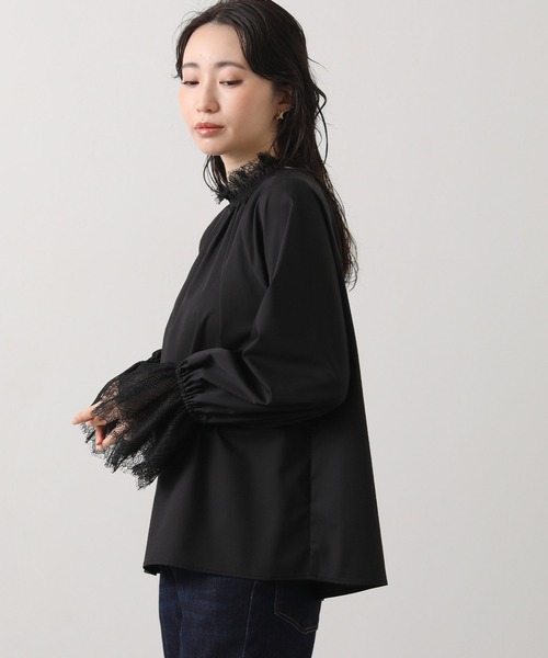 Gready Brilliant（グレディブリリアン）の「ハイネックレースキャンディスリーブブラウス（シャツ/ブラウス・レディース・ブラック/オフホワイト・38）」の22枚目の写真