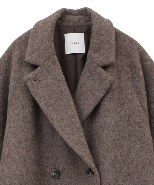 CLANE（クラネ）の「【CLANE/クラネ】DOUBLE WOOL LONG COAT/ダブルウールロングコート/チェスターコート（チェスターコート・レディース・グレー/ブラック/ブラウン・0/1）」の5枚目の写真