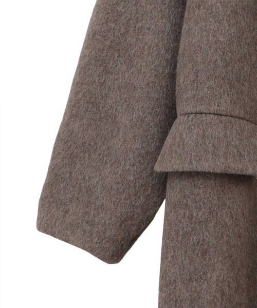 CLANE（クラネ）の「【CLANE/クラネ】DOUBLE WOOL LONG COAT/ダブルウールロングコート/チェスターコート（チェスターコート・レディース・グレー/ブラック/ブラウン・0/1）」の6枚目の写真