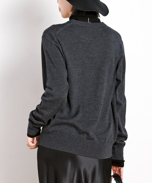 AP STUDIO（エーピーストゥディオ）の「*CHEERS ニット（ニット/セーター・レディース・チャコールグレー・FREE）」の3枚目の写真