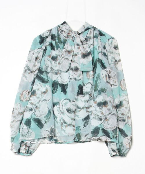 フラワーシフォン ボウタイブラウス（シャツ/ブラウス）｜Sov.（ソブ