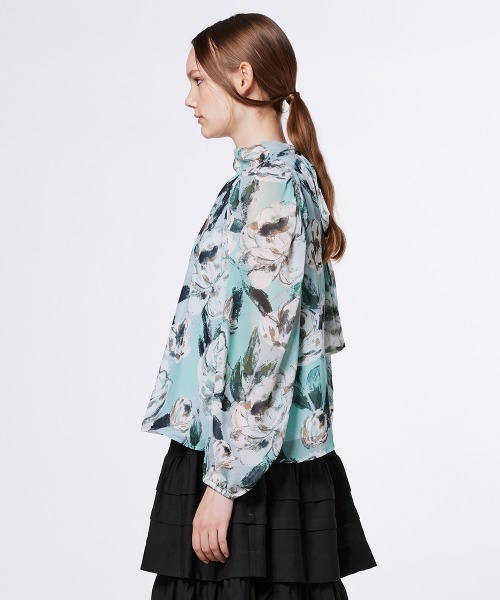 フラワーシフォン ボウタイブラウス（シャツ/ブラウス）｜Sov.（ソブ
