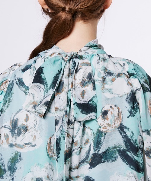 Sov. / フラワーシフォンブラウス Sov. / フラワーシフォンブラウス TOPS Night STORE | ダブル