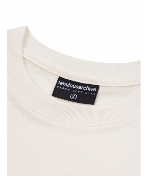 FABULOUS ARCHIVE（ファビュラスアーカイブ）の「ウィメンズルリスエンボクロップTシャツクリームグリーン(FCC2TS387W)（Tシャツ/カットソー・レディース・アイボリー・SMALL/MEDIUM）」の3枚目の写真