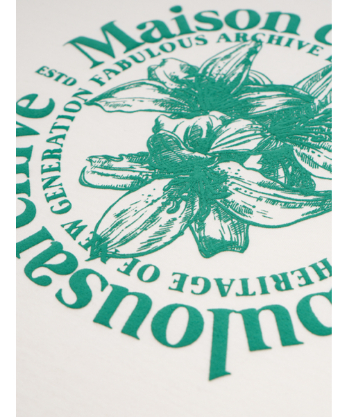 FABULOUS ARCHIVE（ファビュラスアーカイブ）の「ウィメンズルリスエンボクロップTシャツクリームグリーン(FCC2TS387W)（Tシャツ/カットソー・レディース・アイボリー・SMALL/MEDIUM）」の4枚目の写真