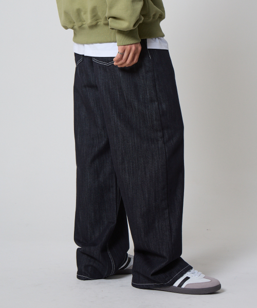 UNKNOWN PLANET(アンノウンプラネット)の「デイリー ワイド デニムパンツ インディゴ(デニムパンツ・レディース・その他・SMALL/MEDIUM/LARGE)」の5枚目の写真