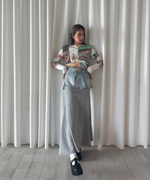 Ameri（アメリ）の「NEON STITCH REMAKE DENIM BELT（ベルト）」 - WEAR