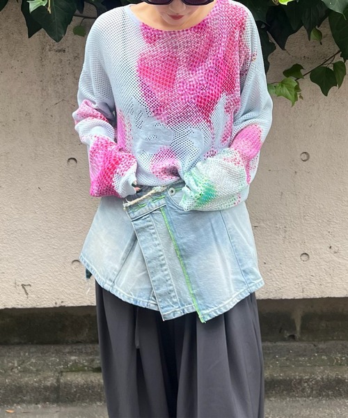 NEON STITCH REMAKE DENIM BELT（ベルト）｜Ameri（アメリ）の