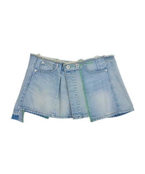 Ameri（アメリ）の「NEON STITCH REMAKE DENIM BELT（ベルト）」 - WEAR