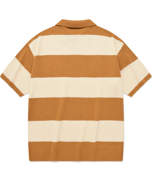 COVERNAT（カバーナット）の「Cロゴストライプカラー ハーフニット オレンジ（ニット/セーター・レディース・その他・MEDIUM/LARGE/SMALL/X-LARGE）」の2枚目の写真