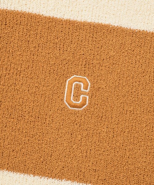 COVERNAT（カバーナット）の「Cロゴストライプカラー ハーフニット オレンジ（ニット/セーター・レディース・その他・MEDIUM/LARGE/SMALL/X-LARGE）」の4枚目の写真
