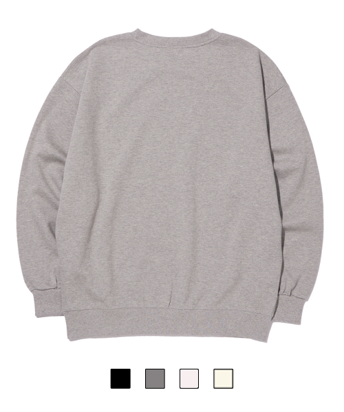 DOUBLE JD（ダブルジェイディー）の「Point Label Fleece Man-to-Man (Gray)（スウェット・メンズ・その他・MEDIUM/LARGE）」の2枚目の写真