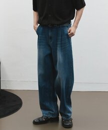 ALYSS（アリス）の「Natural Twin Washed Maxi Denim Pants [Deep Blue]（デニムパンツ）」