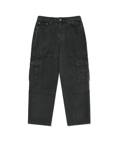 VISION STREET WEAR(ヴィジョンストリートウェア)の「VSW Wide Washed Denim Cargo Pants Black(デニムパンツ・レディース・その他・LARGE/MEDIUM/X-LARGE)」の5枚目の写真