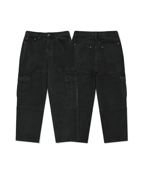 VISION STREET WEAR(ヴィジョンストリートウェア)の「VSW Wide Washed Denim Cargo Pants Black(デニムパンツ・レディース・その他・LARGE/MEDIUM/X-LARGE)」の14枚目の写真