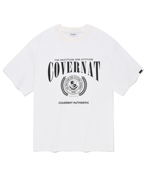 COVERNAT(カバーナット)の「エンブレムアクティブTシャツホワイト(Tシャツ/カットソー・レディース・その他・MEDIUM/SMALL/X-LARGE/XX-LARGE/X-SMALL)」の1枚目の写真