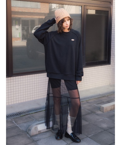 ELCHELE(エルチェレ)の「DISCUS FRENCHTERRY PULLOVER(スウェット・レディース・オートミール/コーラル/ブラック・FREE)」の7枚目の写真