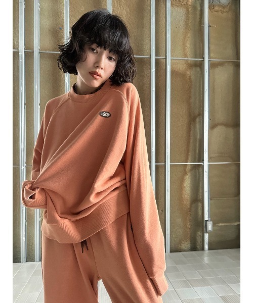 ELCHELE(エルチェレ)の「DISCUS FRENCHTERRY PULLOVER(スウェット・レディース・オートミール/コーラル/ブラック・FREE)」の11枚目の写真