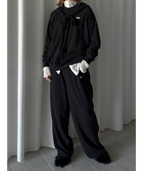 ELCHELE(エルチェレ)の「DISCUS FRENCHTERRY PULLOVER(スウェット・レディース・オートミール/コーラル/ブラック・FREE)」の16枚目の写真