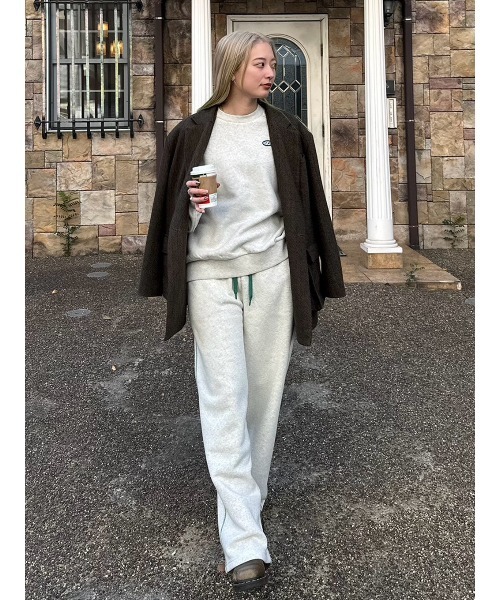 ELCHELE(エルチェレ)の「DISCUS FRENCHTERRY PULLOVER(スウェット・レディース・オートミール/コーラル/ブラック・FREE)」の10枚目の写真