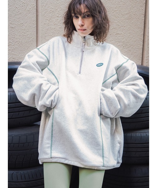 DISCUS FRENCHTERRY HALF ZIP PULLOVER（スウェット）｜DISCUS