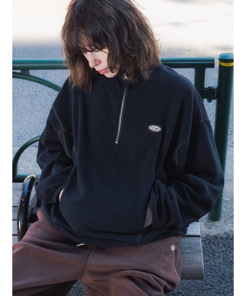 DISCUS FRENCHTERRY HALF ZIP PULLOVER（スウェット）｜DISCUS