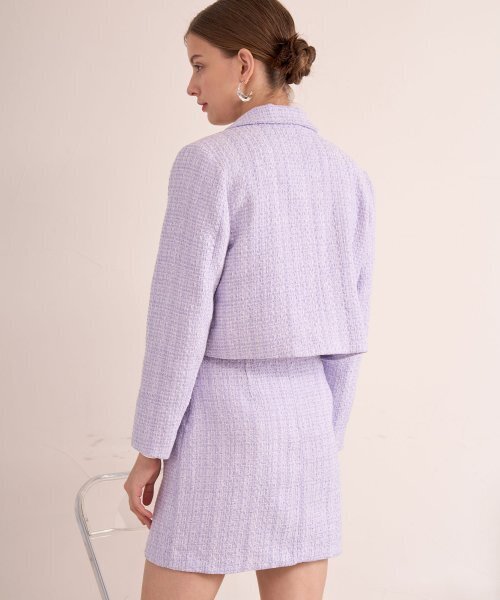 BIBYSEOB（バイバイソプ）の「シンプルトゥイードスカートパープル[T23]（スカート・レディース・その他・SMALL/MEDIUM）」の4枚目の写真