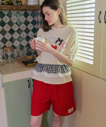 COCOMOCO（ココモコ）の「[ADULT] パレットナイロンクールパンツ_レッド（その他パンツ）」