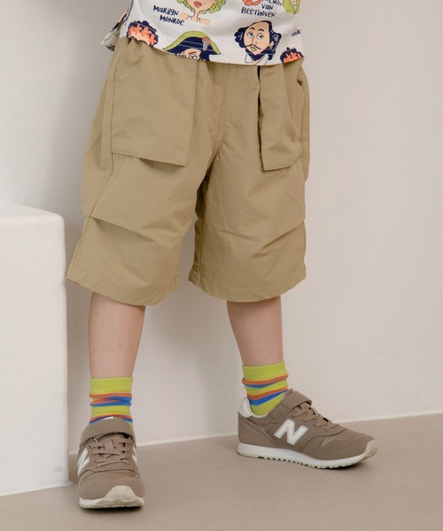 MAKE YOUR DAY（メイクユアデイ）の「6分丈ワイドパンツ■80～140cm（その他パンツ・キッズ・ベージュ/オレンジ/ブラック・80/90/100/110/120/130/140）」の2枚目の写真