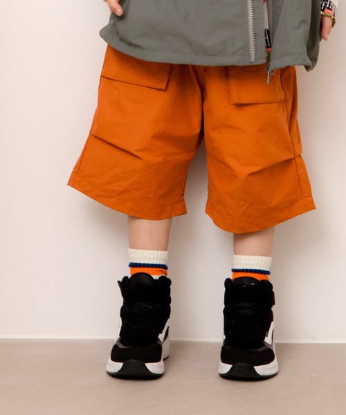 MAKE YOUR DAY（メイクユアデイ）の「6分丈ワイドパンツ■80～140cm（その他パンツ・キッズ・ベージュ/オレンジ/ブラック・80/90/100/110/120/130/140）」の3枚目の写真