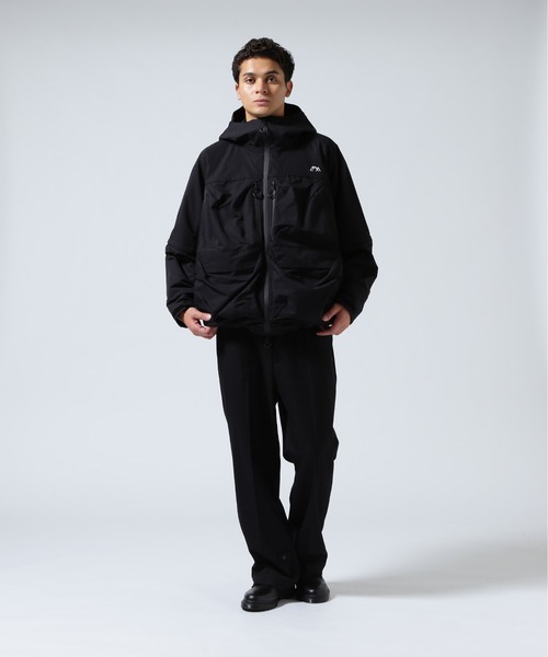 CMF OUTDOOR GARMENT(シーエムエフアウトドアガーメント)の「CMF OUTDOOR GARMENT/シーエムエフ アウトドアガーメント 別注 GUIDE SHELL(マウンテンパーカー・メンズ・ブラック/グレー・L/M/S)」の6枚目の写真