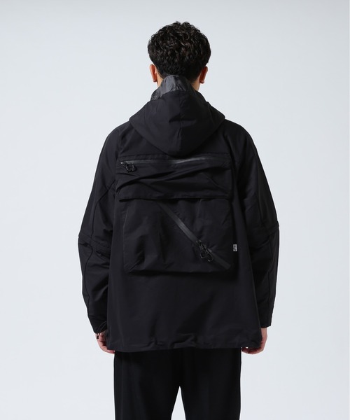 CMF OUTDOOR GARMENT(シーエムエフアウトドアガーメント)の「CMF OUTDOOR GARMENT/シーエムエフ アウトドアガーメント 別注 GUIDE SHELL(マウンテンパーカー・メンズ・ブラック/グレー・L/M/S)」の9枚目の写真