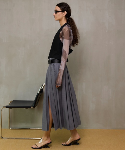 MAISON SPECIAL(メゾンスペシャル)の「Suiting Halter Neck Vest/スーチングホルターネックベスト(ベスト・レディース・グレー/ブラック・FREE)」の9枚目の写真