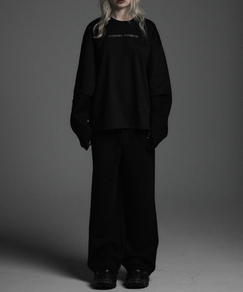 ROSEN KREUZ(ローゼンクロイツ)の「【Rosen Kreuz】the taste“V” LAYERED LONG SLEEVES / 【ローゼンクロイツ】レイヤード長袖Tシャツ(Tシャツ/カットソー・メンズ・ブラック・ONE SIZE)」の11枚目の写真