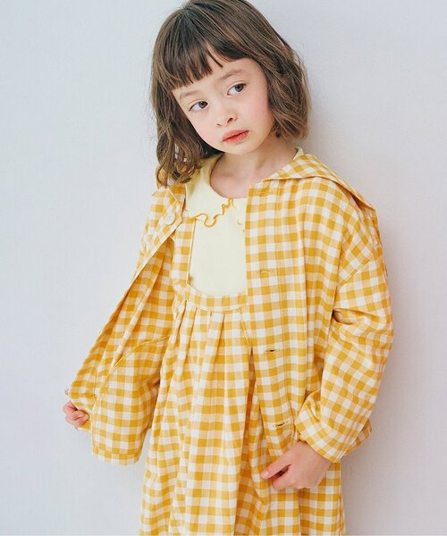 p.premier（ピードットプルミエ）の「セーラーシャツジャケット_ジュニア対応（シャツ/ブラウス・キッズ・ブルー/レッド/インディゴブルー/イエロー・80/90/100/110/120/130/140）」の4枚目の写真