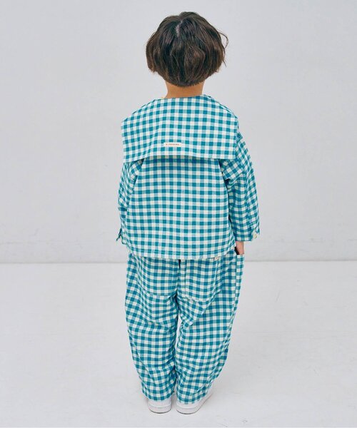 p.premier（ピードットプルミエ）の「セーラーシャツジャケット_ジュニア対応（シャツ/ブラウス・キッズ・ブルー/レッド/インディゴブルー/イエロー・80/90/100/110/120/130/140）」の6枚目の写真