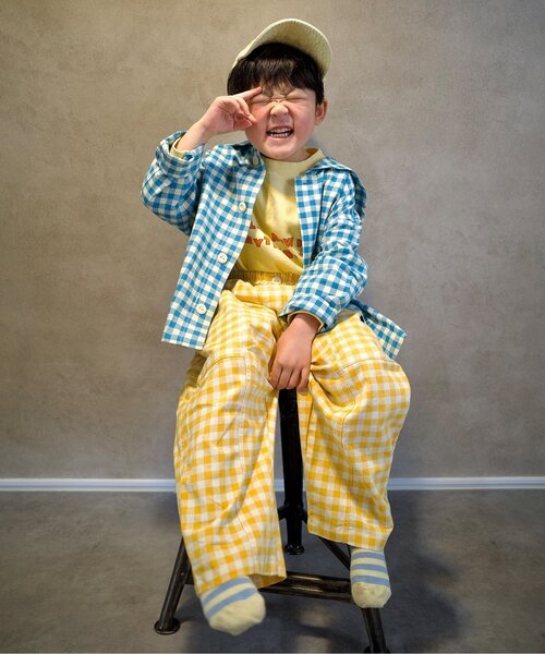 p.premier（ピードットプルミエ）の「セーラーシャツジャケット_ジュニア対応（シャツ/ブラウス・キッズ・ブルー/レッド/インディゴブルー/イエロー・80/90/100/110/120/130/140）」の8枚目の写真